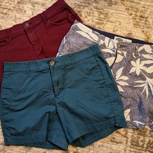 THREE Old Navy Shorts Sz 10